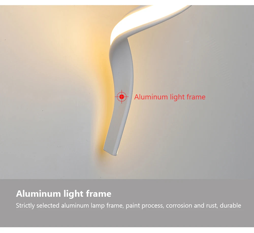 LED Wall Lamp – Modern Spiral Design