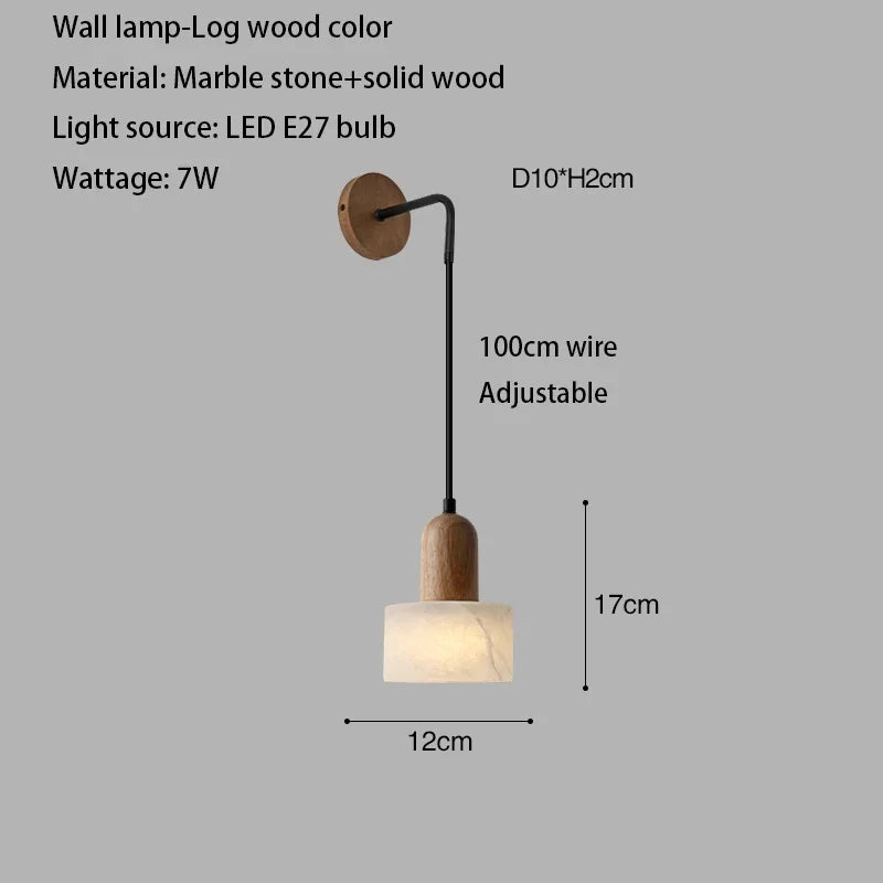 Luxuriöse Marmor-Pendelleuchte – LED-Lampe im Wabi-Sabi-Stil aus Naturstein