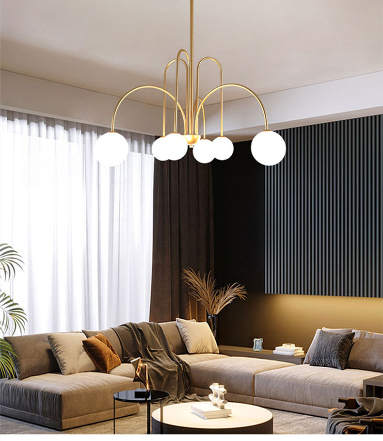 LED Pendant Light Diva - Glass Ball Chandelier