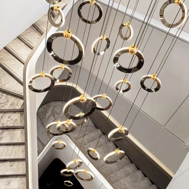 Octo - Modern LED Pendant Light Chandelier for Living Room and Staircase