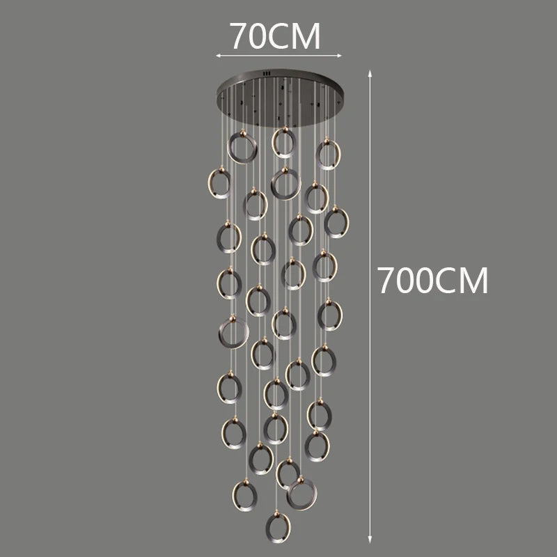 Octo - Modern LED Pendant Light Chandelier for Living Room and Staircase