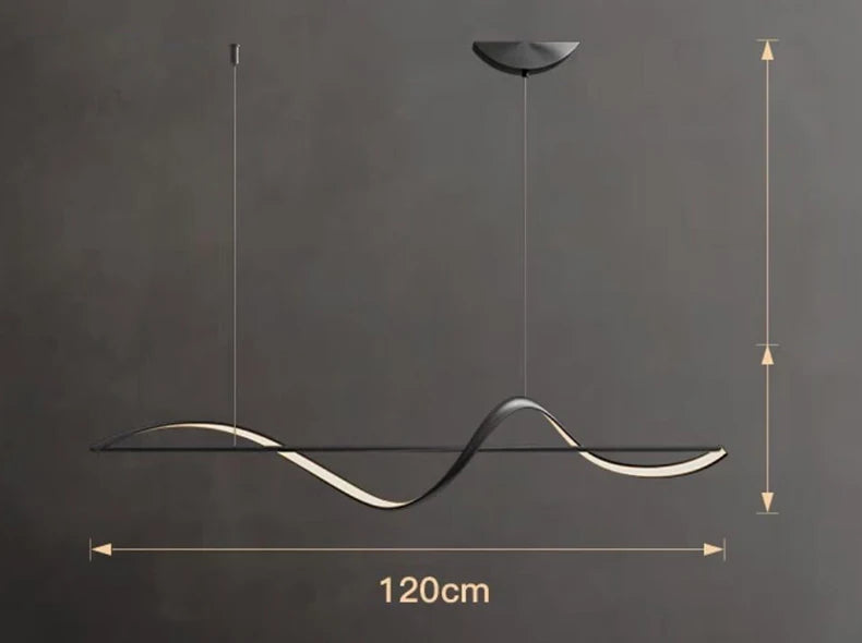 SEPTAL Moderne nordische LED-Pendelleuchte – Verstellbarer Esszimmer-Kronleuchter