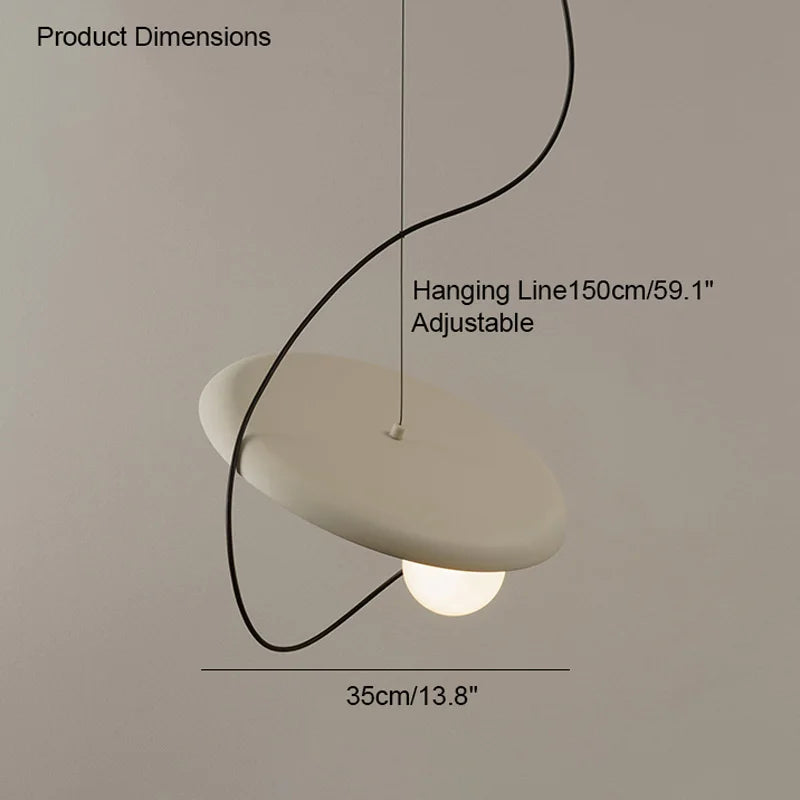Moderne led-hanglamp met magneetbevestiging – Ø25 of Ø35 cm | Wit, zwart of rood