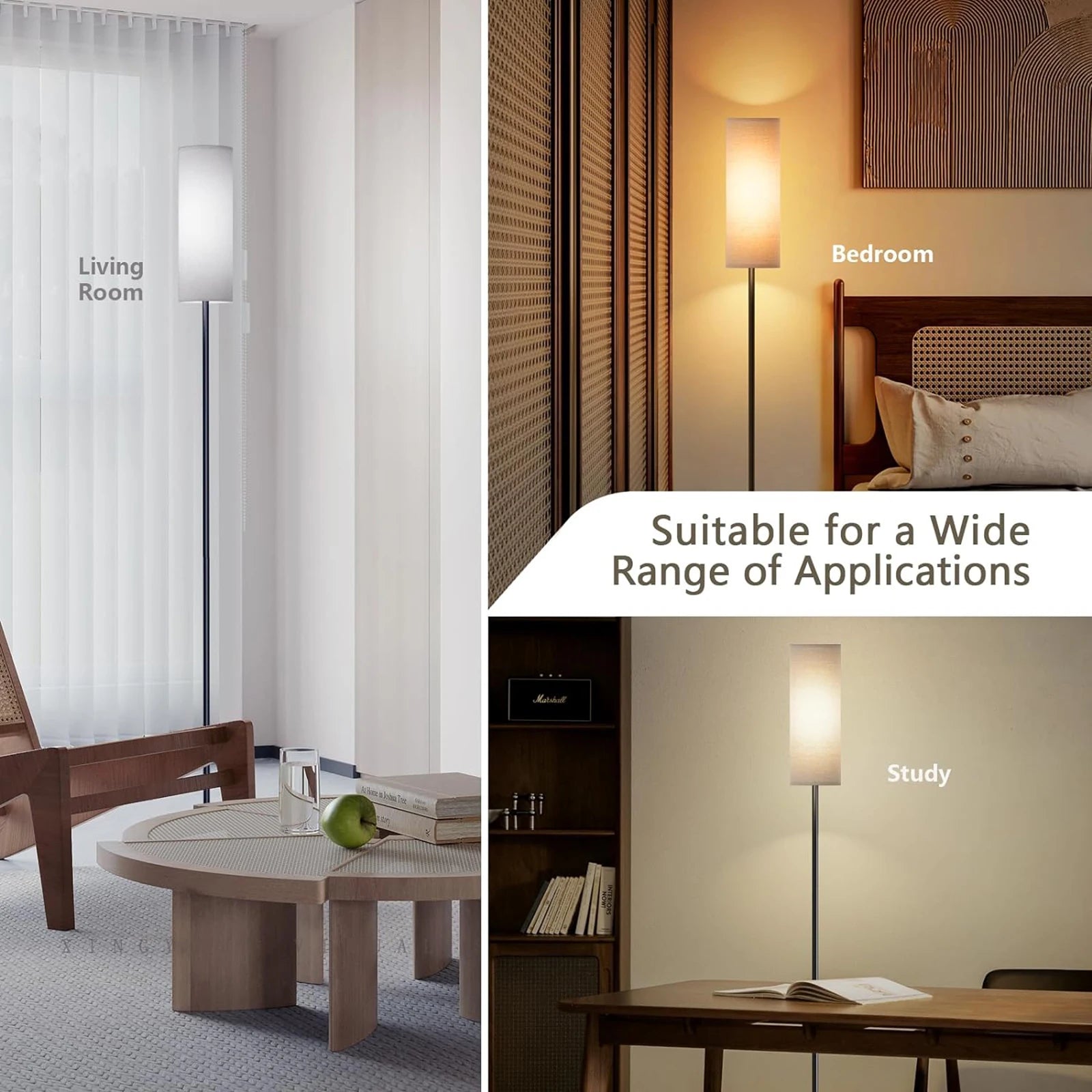 Moderne LED-Stehleuchte – Stehleuchte mit 3 Farbtemperaturen und Fußschalter