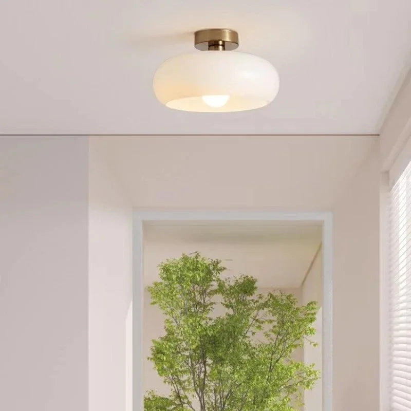 BAUHAUS Modern Glass Pendant Light - Matte Shade Hanging Lamp