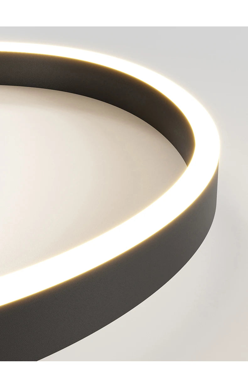 LED Ring Chandelier - Modern Pendant Light for Living Room, Bedroom & Dining Room