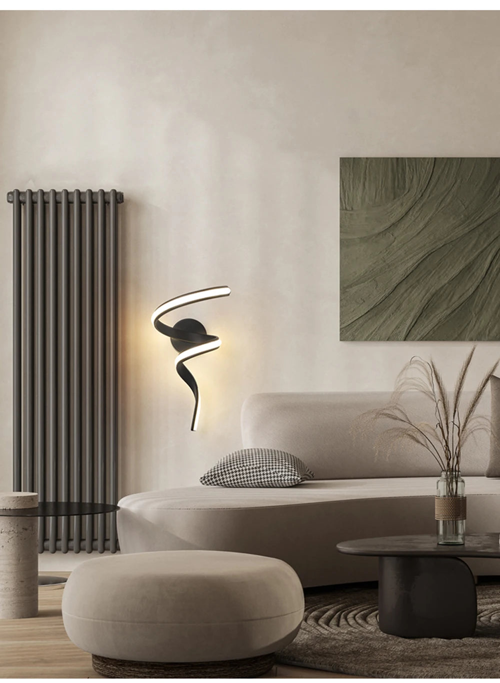 LED Wall Lamp – Modern Spiral Design