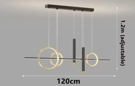 Modern LED Pendant Light – 120 cm Dining Table Lighting | Restaurant & Living Room Lamp