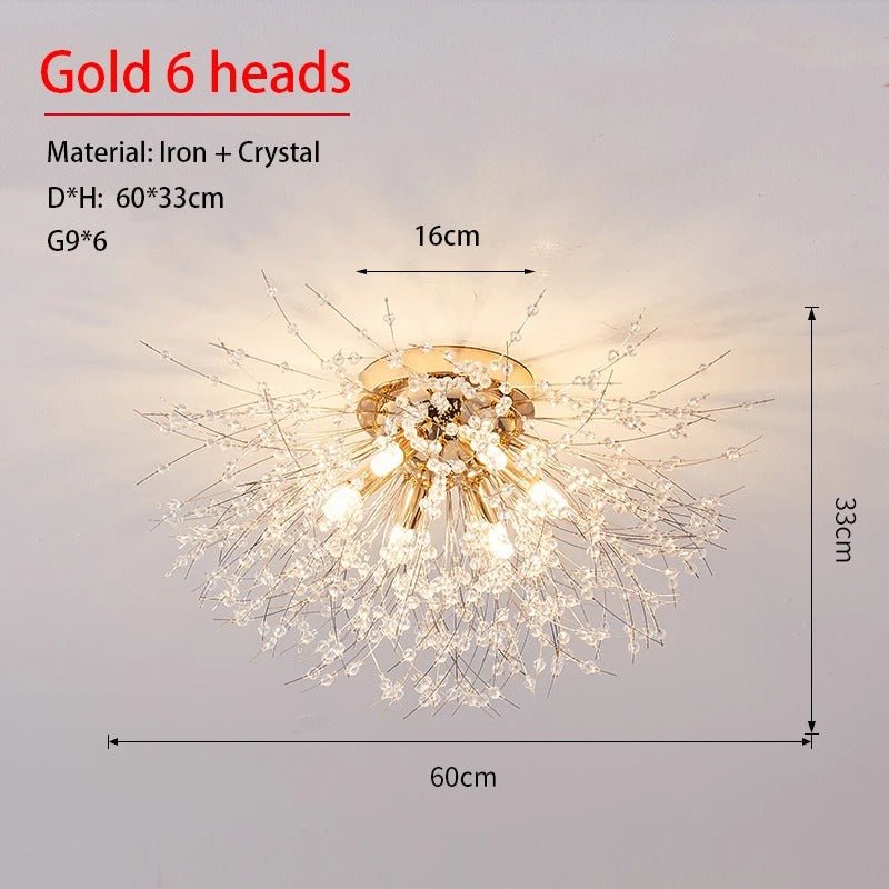 Dandelion Crystal Ceiling Light - Act Design Shop