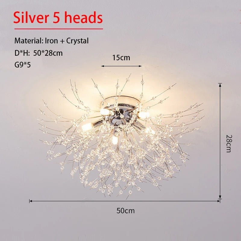 Dandelion Crystal Ceiling Light - Act Design Shop