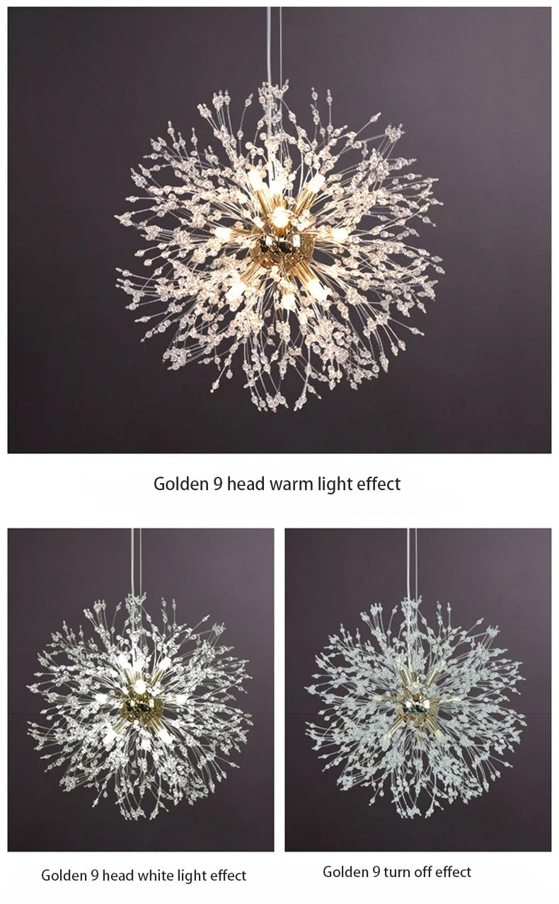 Dandelion Crystal Chandelier Pendant Light