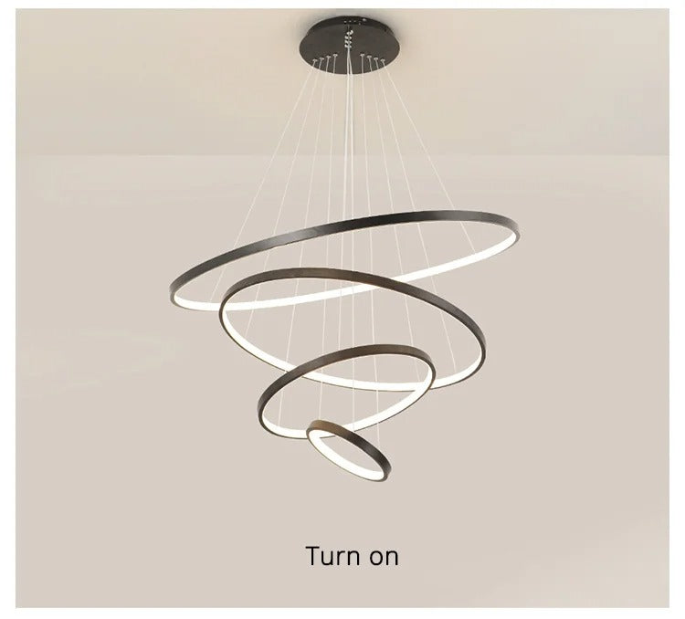 Modern LED Pendant Lamp multiple Rings