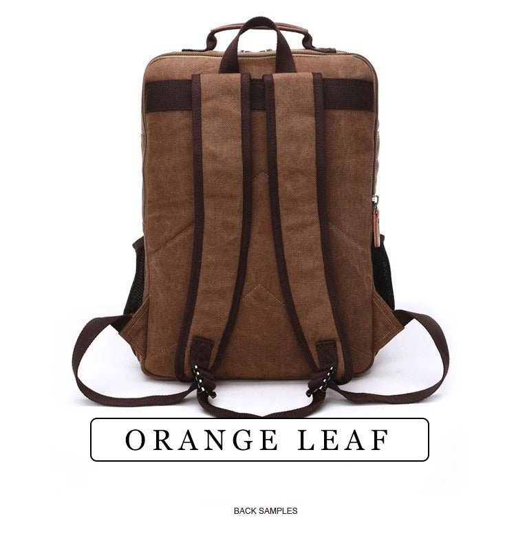 Vintage Canvas Backpack Men Large Capacity Travel Shoulder Bag High Quality Fashion Students Bag Male notebook Laptop Backpack