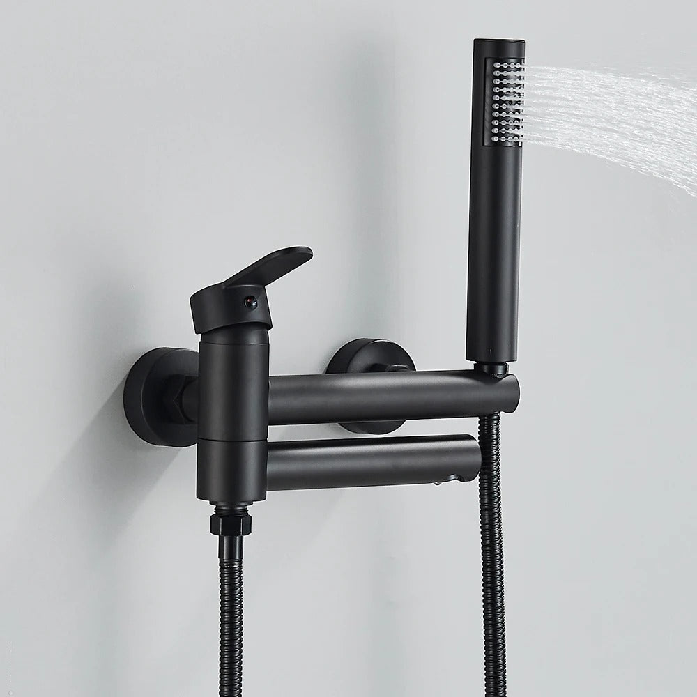 Moderne Badmengkraan met Handdouche - Messing