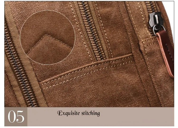 Vintage Canvas Backpack Men Large Capacity Travel Shoulder Bag High Quality Fashion Students Bag Male notebook Laptop Backpack