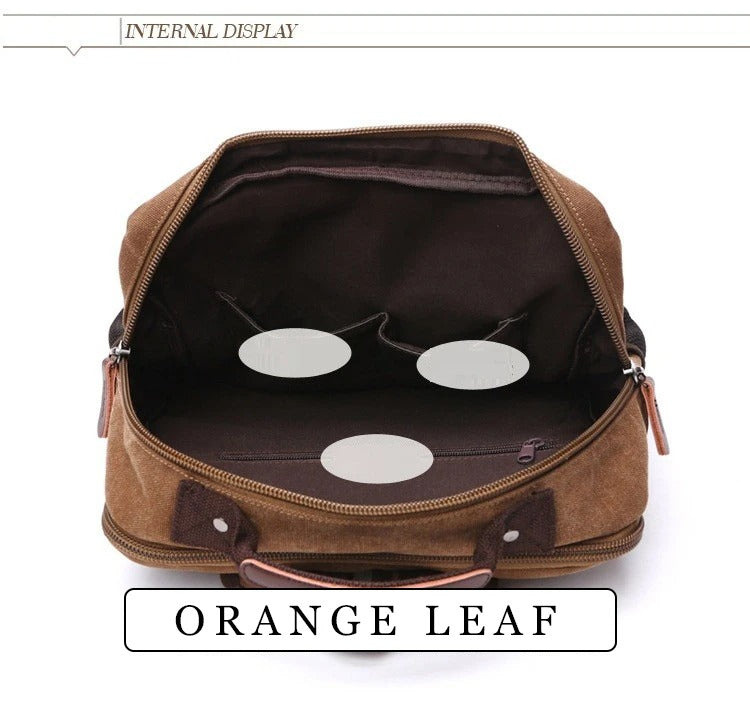 Vintage Canvas Backpack Men Large Capacity Travel Shoulder Bag High Quality Fashion Students Bag Male notebook Laptop Backpack