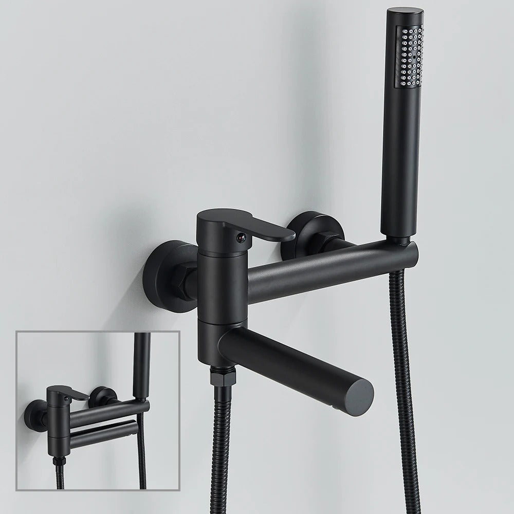 Moderne Badmengkraan met Handdouche - Messing