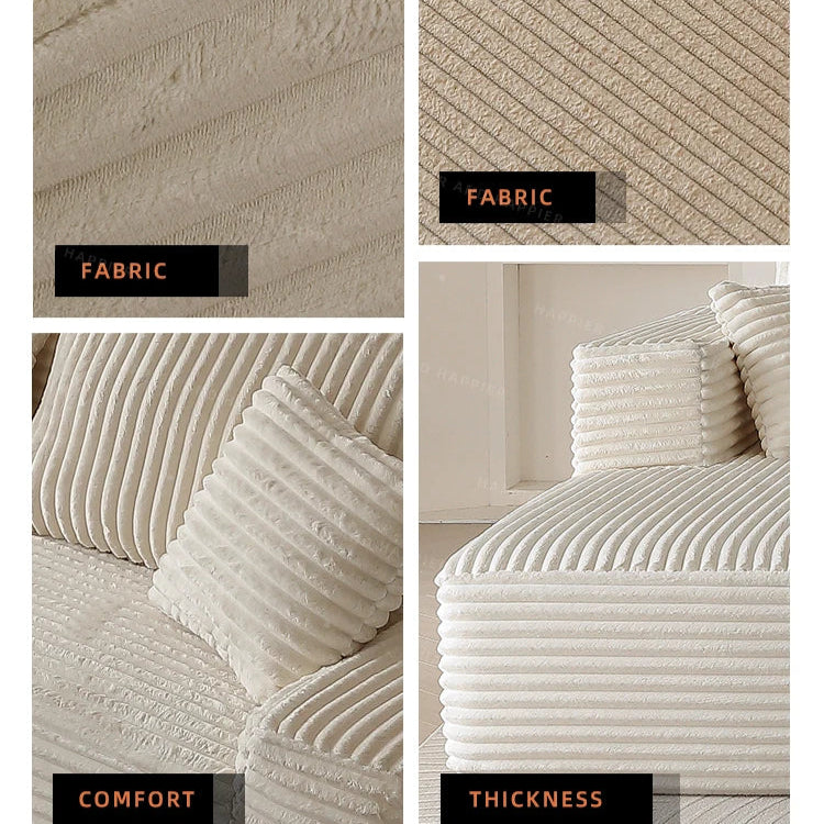 Corduroy Modern Modular Sofa