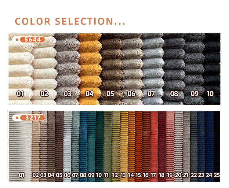 Corduroy Modern Modular Sofa