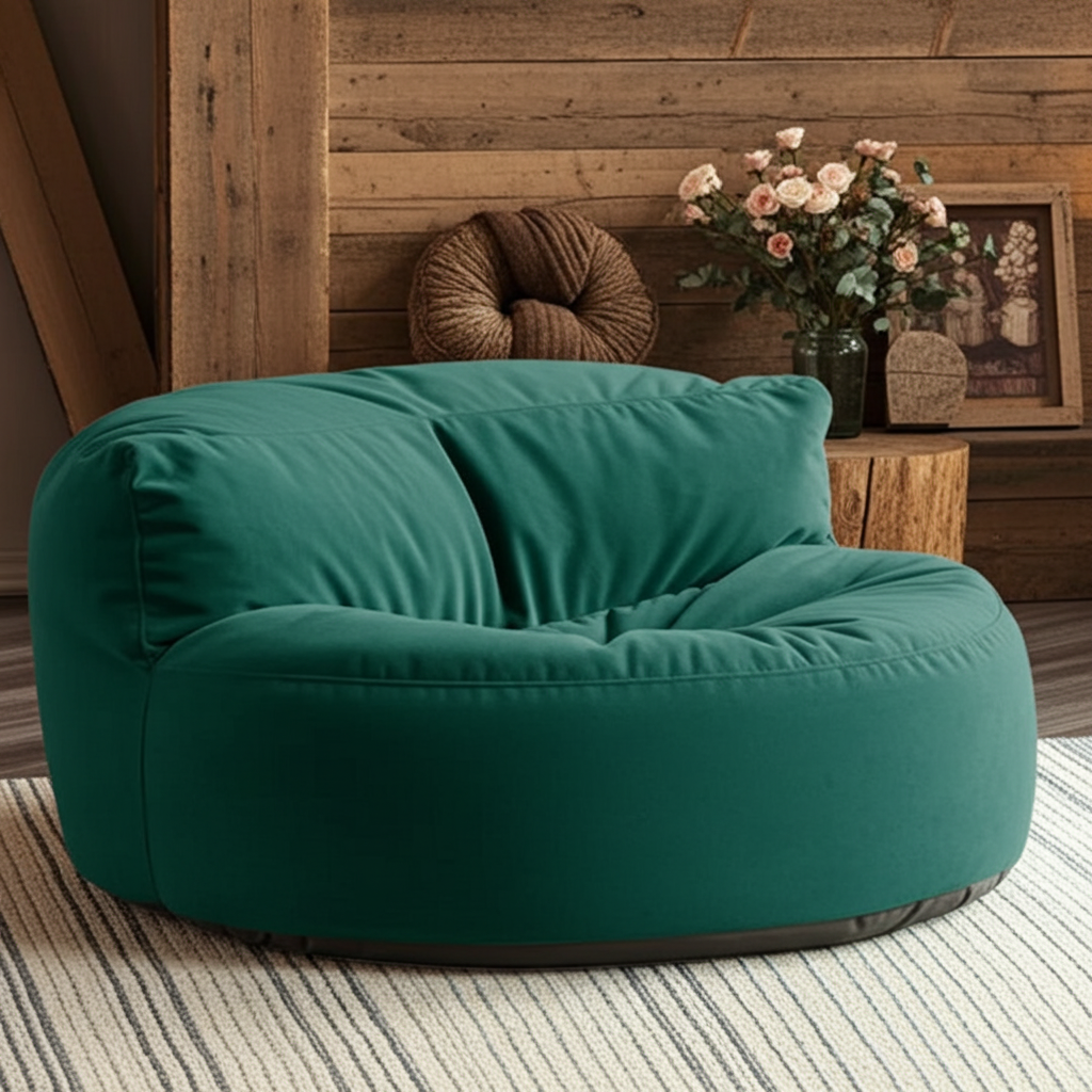 Beanbag Round Thick Velvet