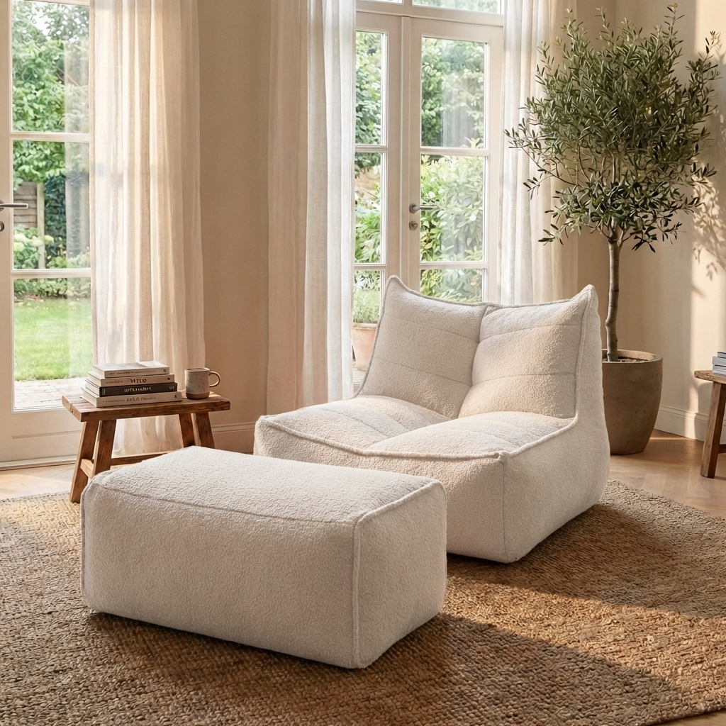 Wagrex - Fauteuil Beanbag Modern Fabric