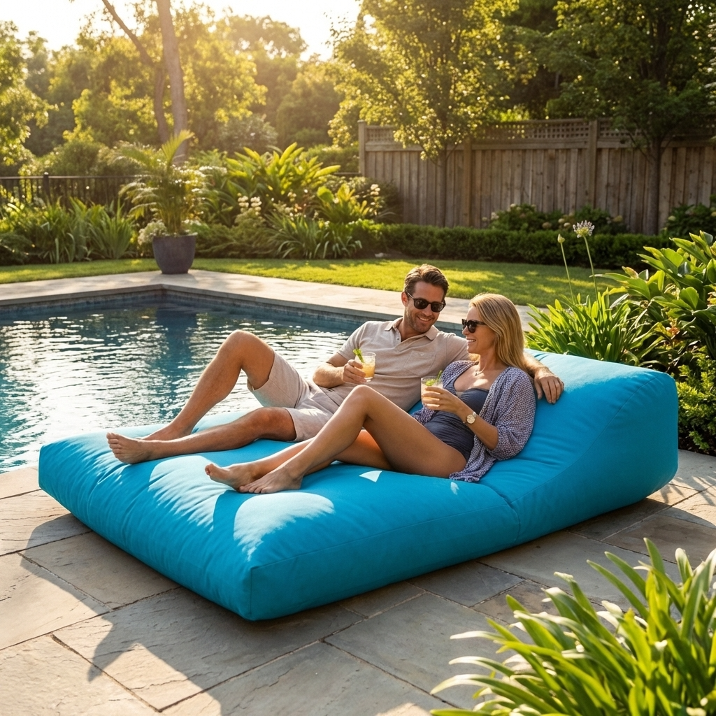 Wagrex - Outside Beanbag Waterproof Chaise Longue