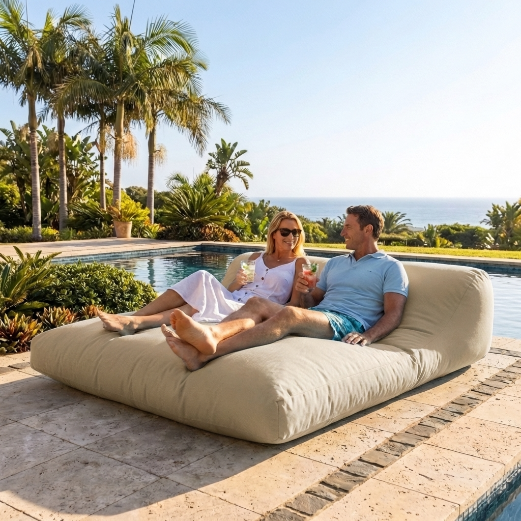 Wagrex - Outside Beanbag Waterproof Chaise Longue