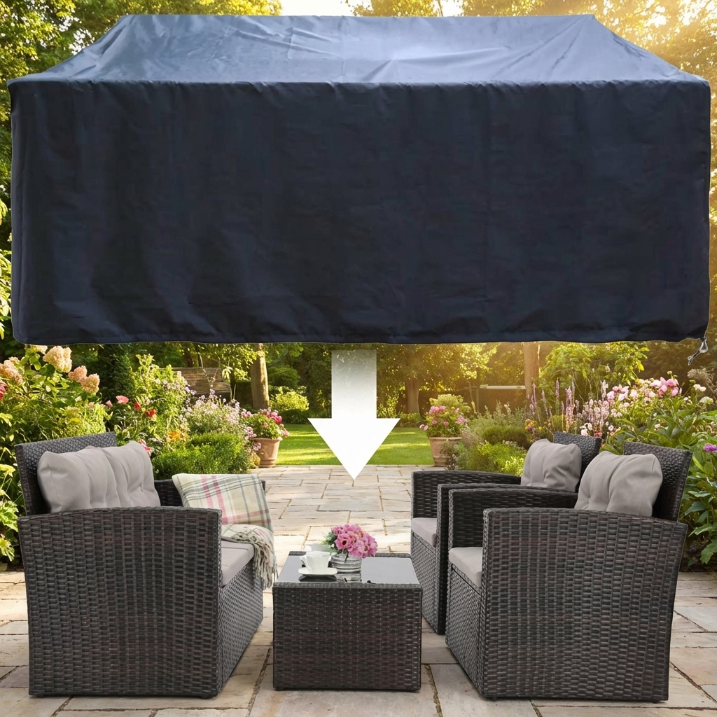 Maßgefertigte Gartenmöbelhülle