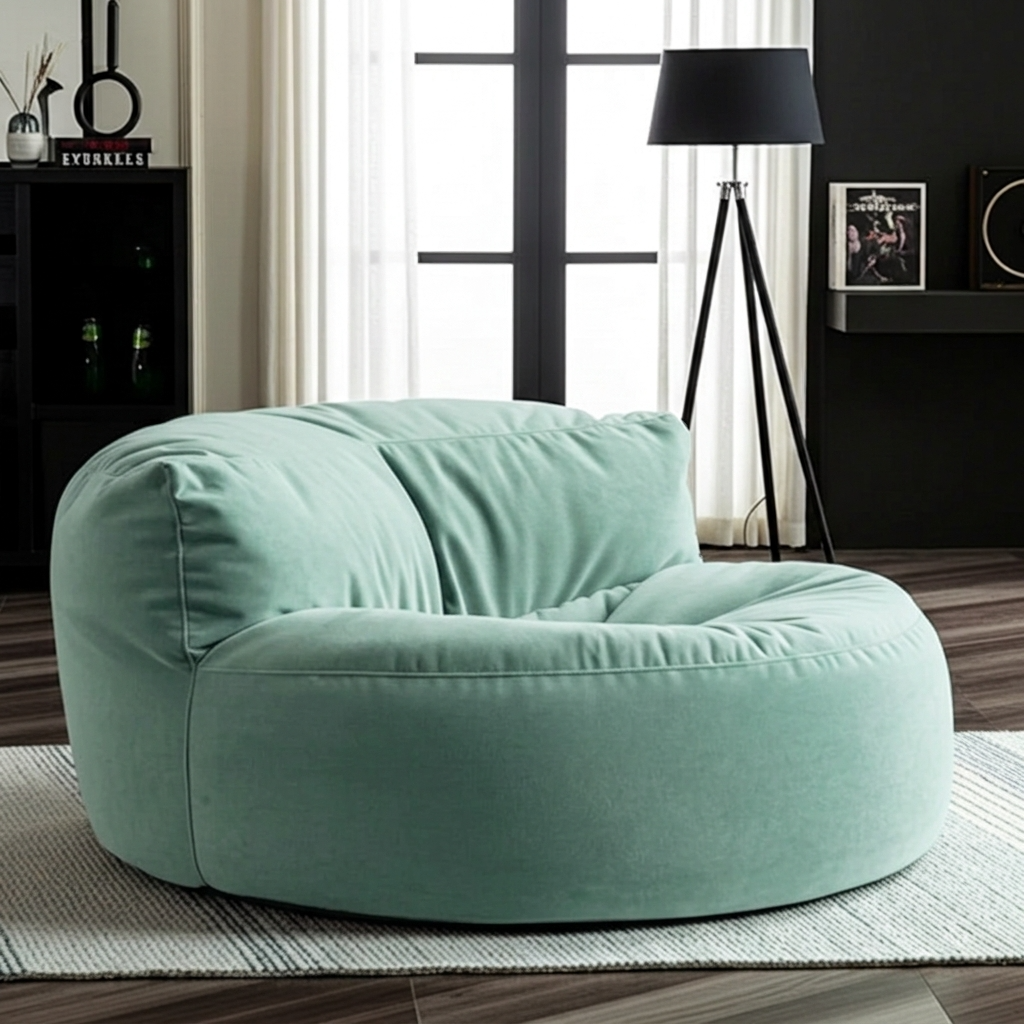 Beanbag Round Thick Velvet (only the cover)