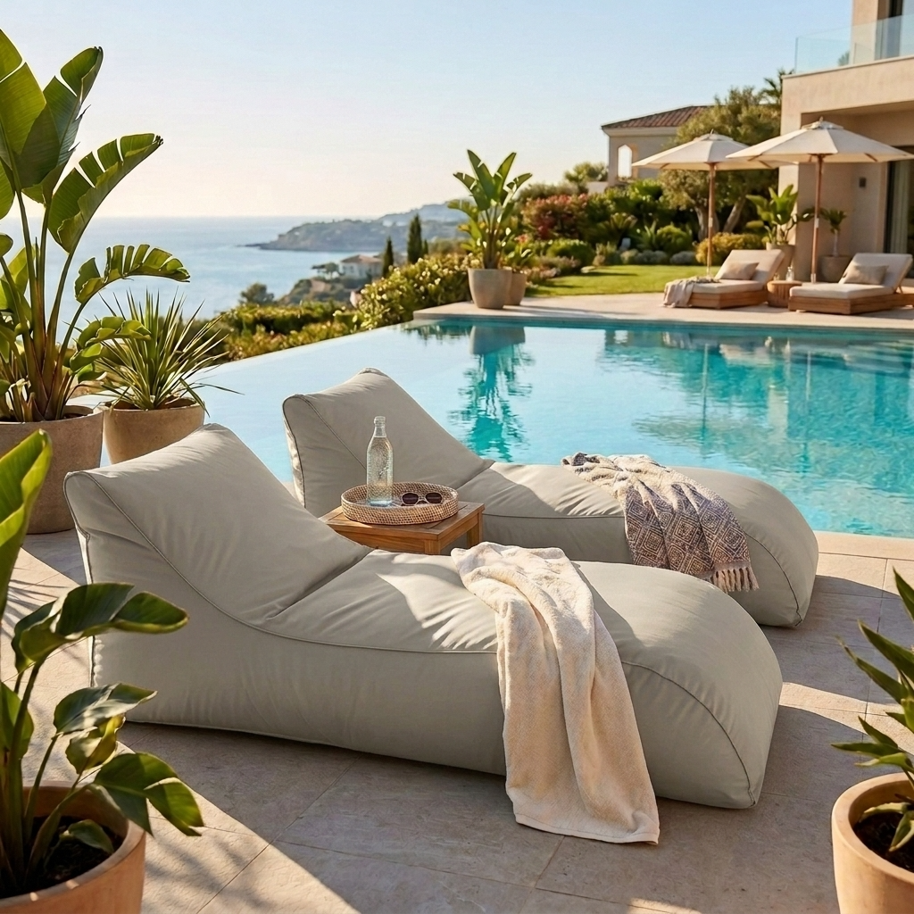 Wagrex Long – Garden Lounger Beanbag | Outdoor Sunlounger