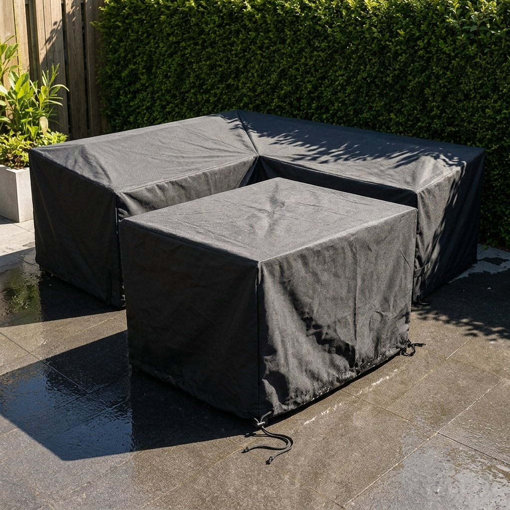 Tuinmeubelhoes op maat gemaakt (L-Vorm)