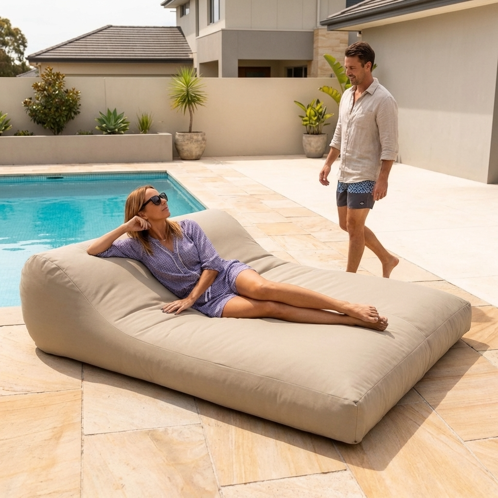 Wagrex - Outside Beanbag Waterproof Chaise Longue