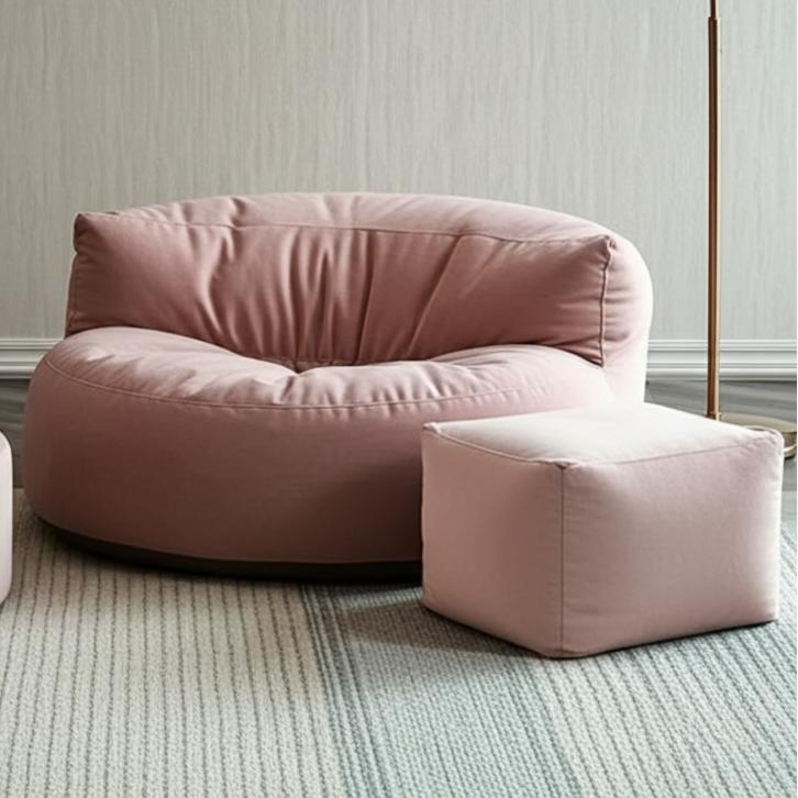 Beanbag Round Thick Velvet