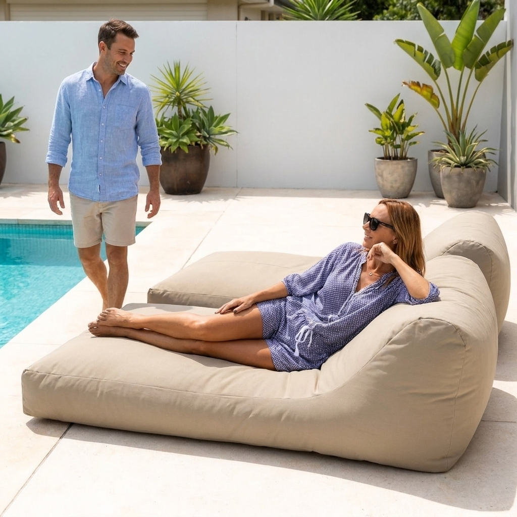Wagrex - Outside Beanbag Waterproof Chaise Longue