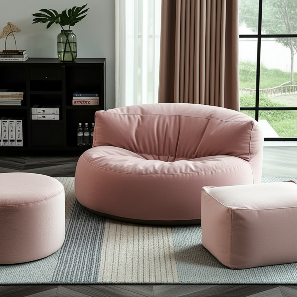 Beanbag Round Thick Velvet cover