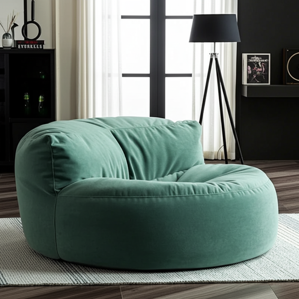 Beanbag Round Thick Velvet