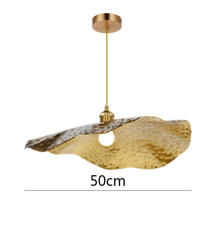 Gouden Lotusblad Hanglamp van Messing - Act Design Shop