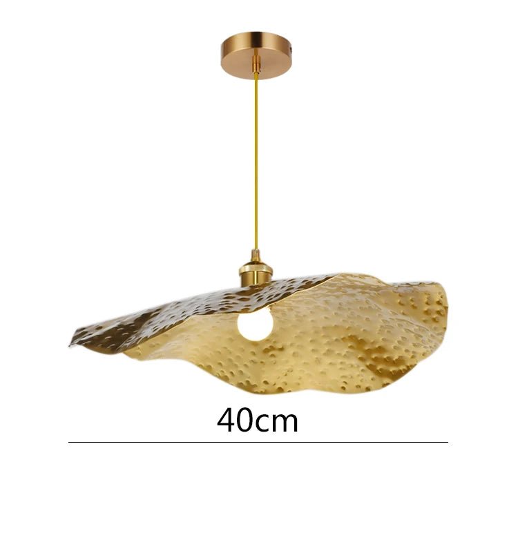 Gouden Lotusblad Hanglamp van Messing - Act Design Shop