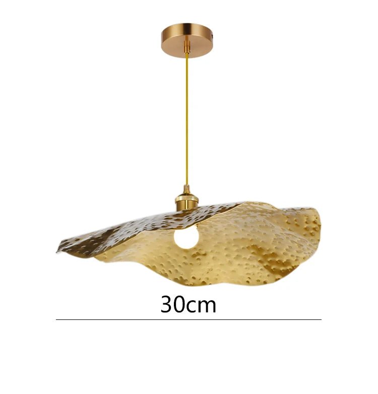 Gouden Lotusblad Hanglamp van Messing - Act Design Shop