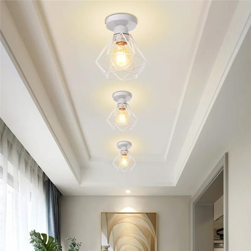 Industrial creative metal hanging lamps origami - Act Design Shop