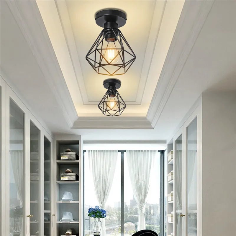 Industrial creative metal hanging lamps origami - Act Design Shop