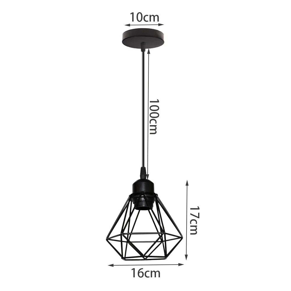 Industrial creative metal hanging lamps origami - Act Design Shop