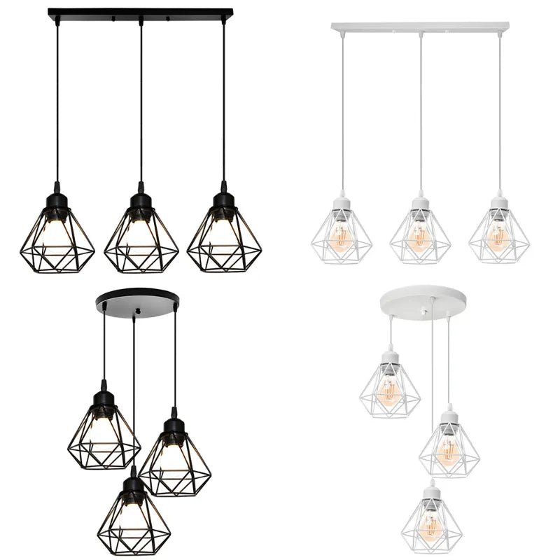 Industrial creative metal hanging lamps origami - Act Design Shop