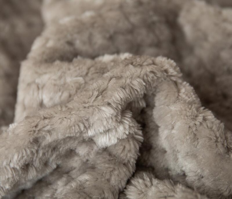 Khaki Deken - Polyester - Warme deken voor op de bank - Act Design Shop