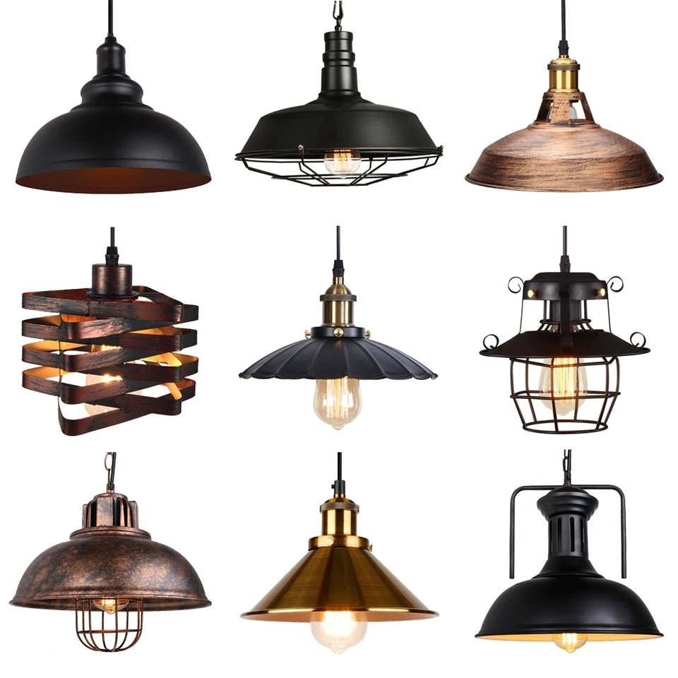 Loft Vintage Pendant Iron Lights Industrial - Act Design Shop