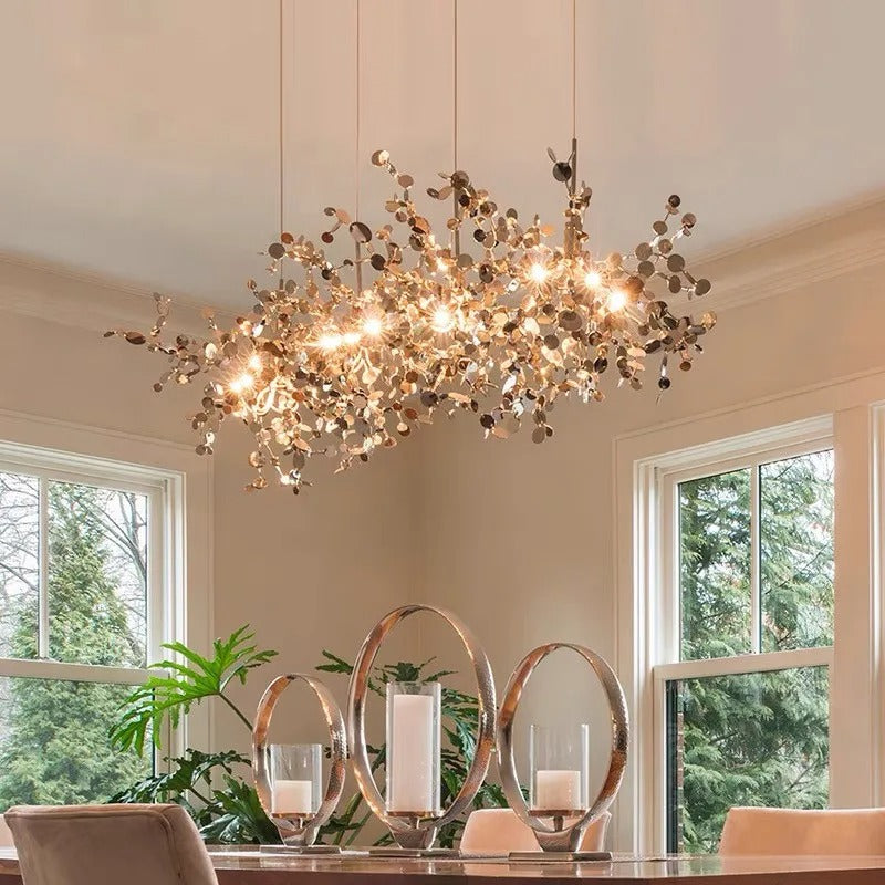 Modern LED Chandelier – Metal – 45x45cm