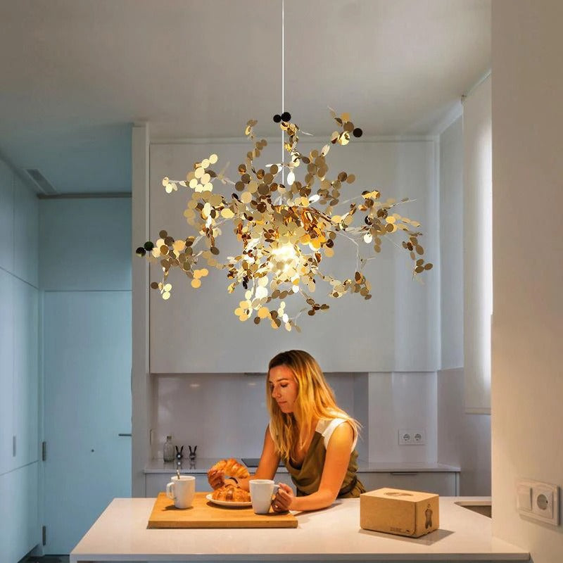 Modern LED Chandelier – Metal – 45x45cm