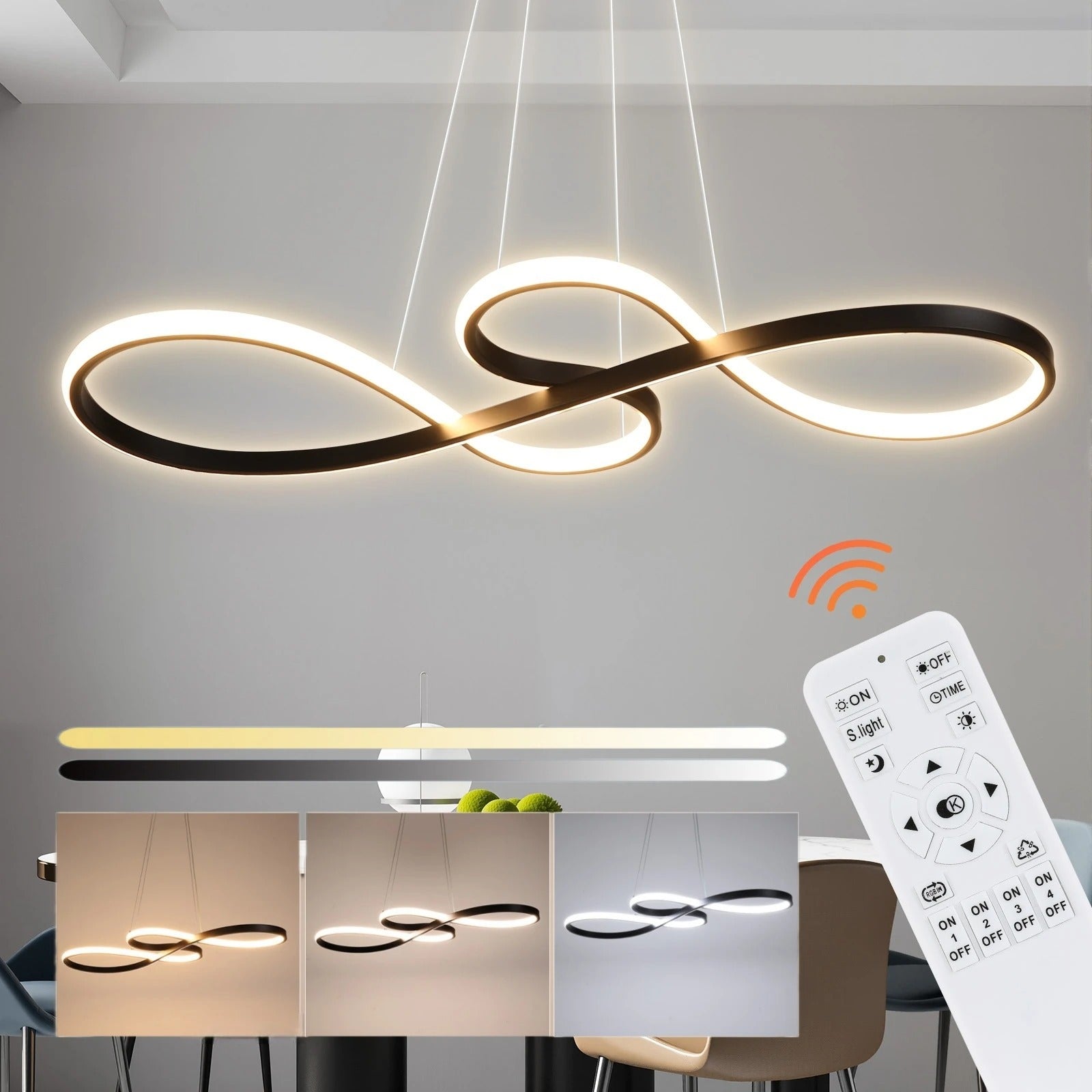 Modern LED Pendant Lamp Rings