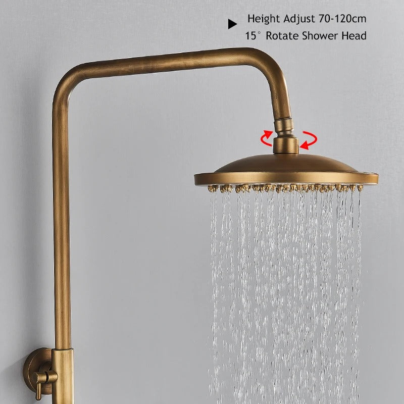 Rain Shower Brass Shower Faucet – Thermostatic Adjustable