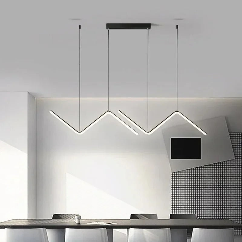 Modern LED Pendant Light | 90cm Dual Arm Design